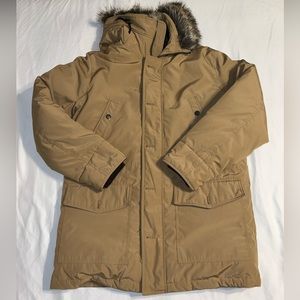 Michael Kors Mens Large Fur Snow Winter Long Heavy Coat Jacket